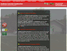 Tablet Screenshot of andrews-concrete.com